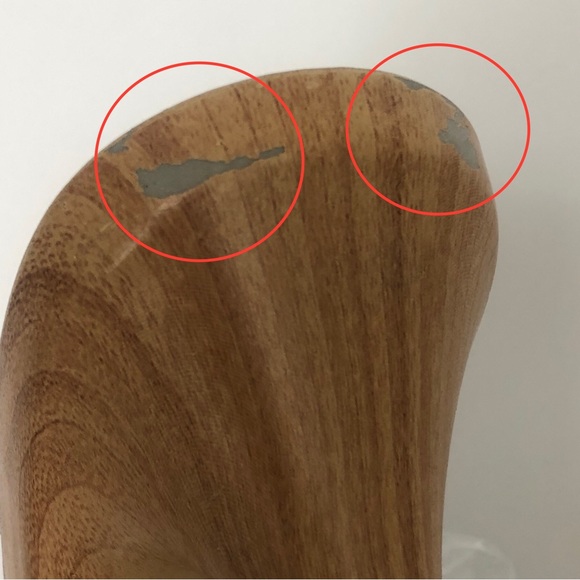 GUESS Wooden Clogs Heel Sandals - Dark Blue Denim with Flowers - Picture 8 of 10